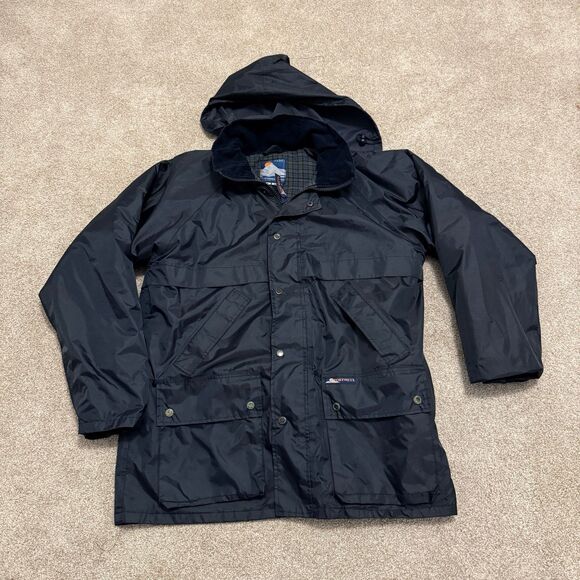 Portwest Perth Stormbeater Jacket Waterproof Packaway Hood Blue Men's Medium - Picture 10 of 12